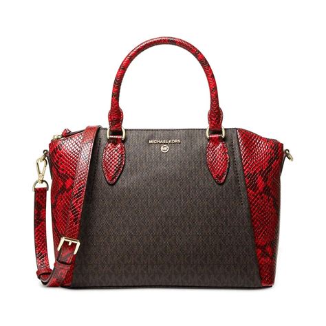 michael kors python handbag|michael kors sienna medium.